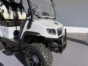 White Evolution Maverick Front Brush Guard